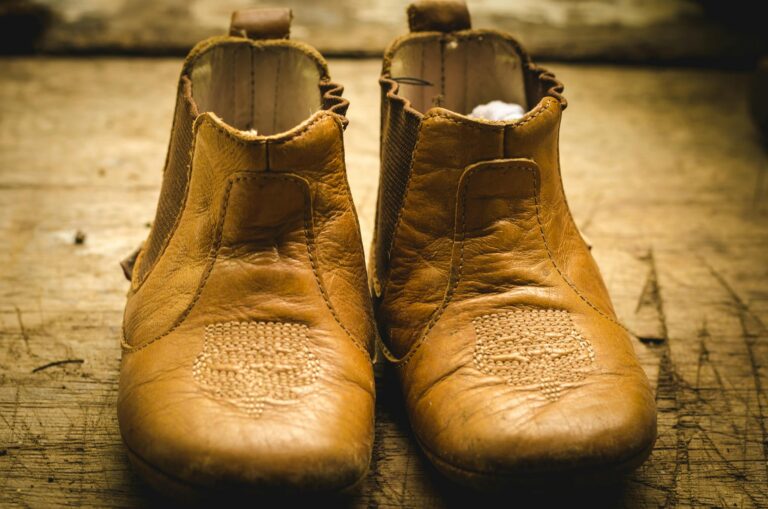 Pair of Brown Leather Shoes